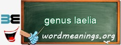 WordMeaning blackboard for genus laelia